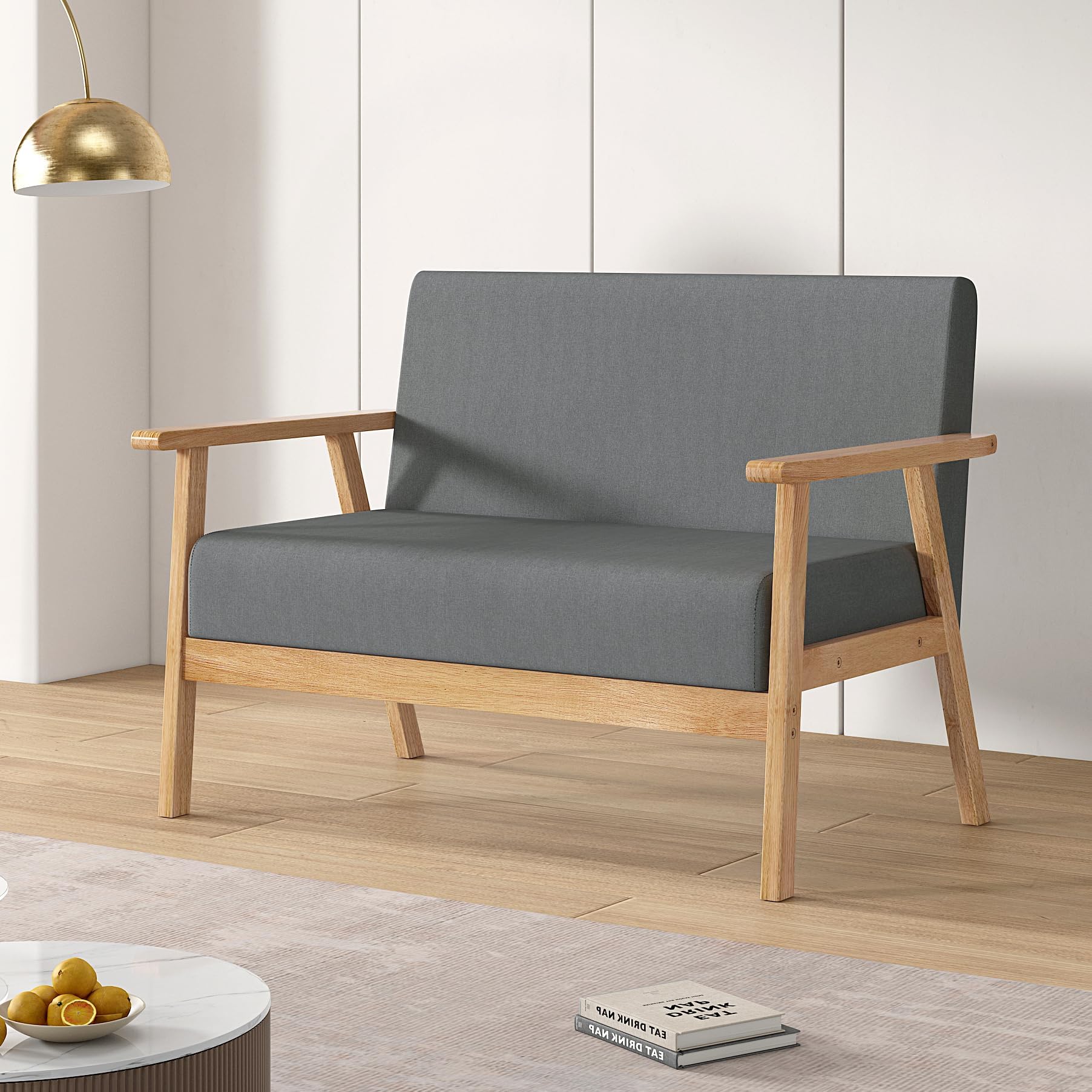 2 Seater Sofa for Living Room Wood Sofa Furniture