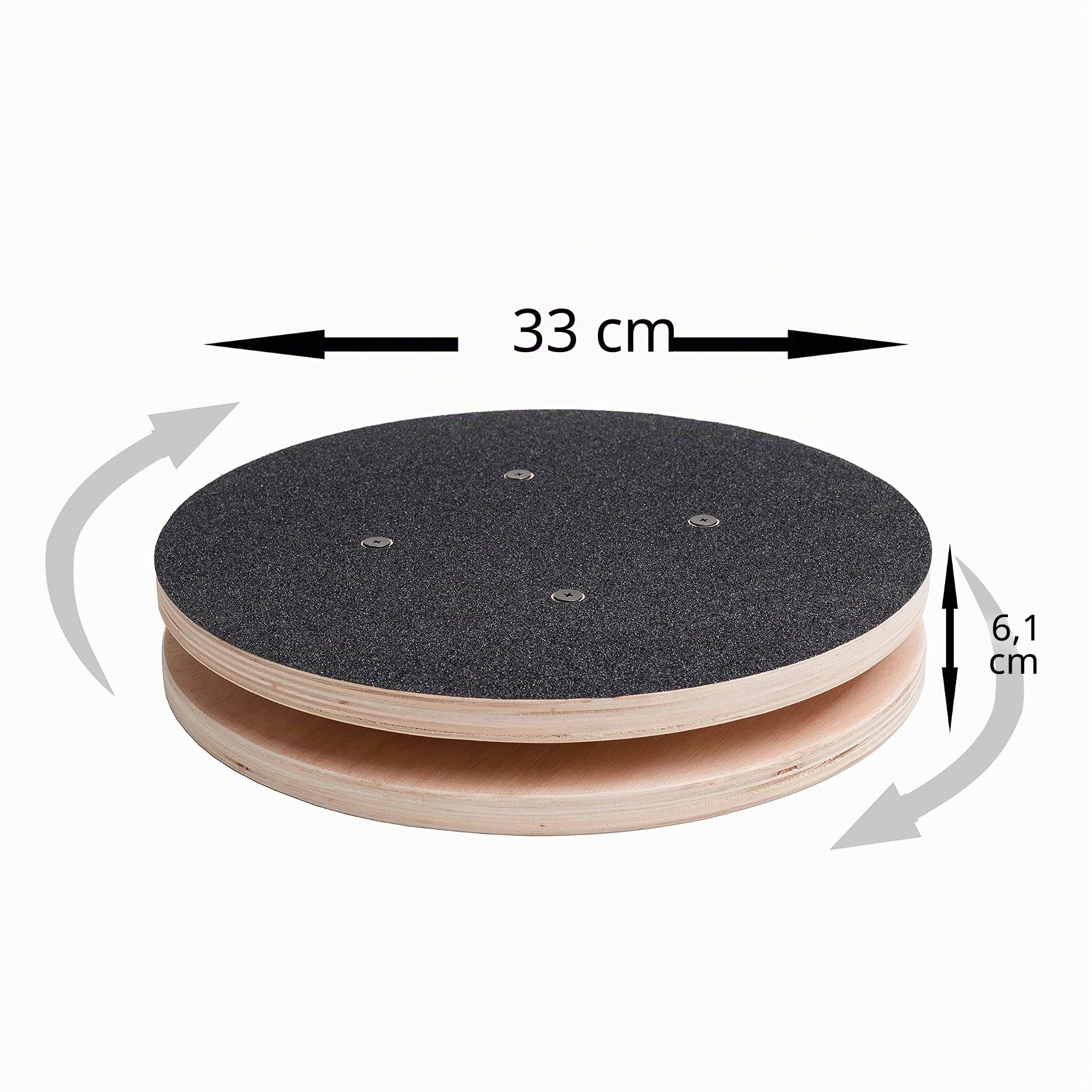Core Bauchmuskelbrett für Übungen, 33 cm, große Taille, Twist-Disc zum Abnehmen und Stärken von Bauch- und Bauchtrainingsgeräten