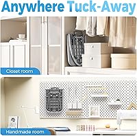 Vista 2 de KINGBOARD Tabletop Ironing Board, Small Ironing Boards with Iron Rest, Folding Iron Board, Extra Thick Cover, Portable Tabletop Ironing Board with