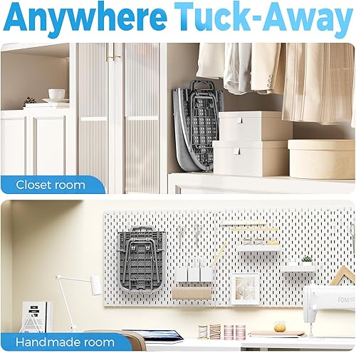 Miniatura 2 de KINGBOARD Tabletop Ironing Board, Small Ironing Boards with Iron Rest, Folding Iron Board, Extra Thick Cover, Portable Tabletop Ironing Board with