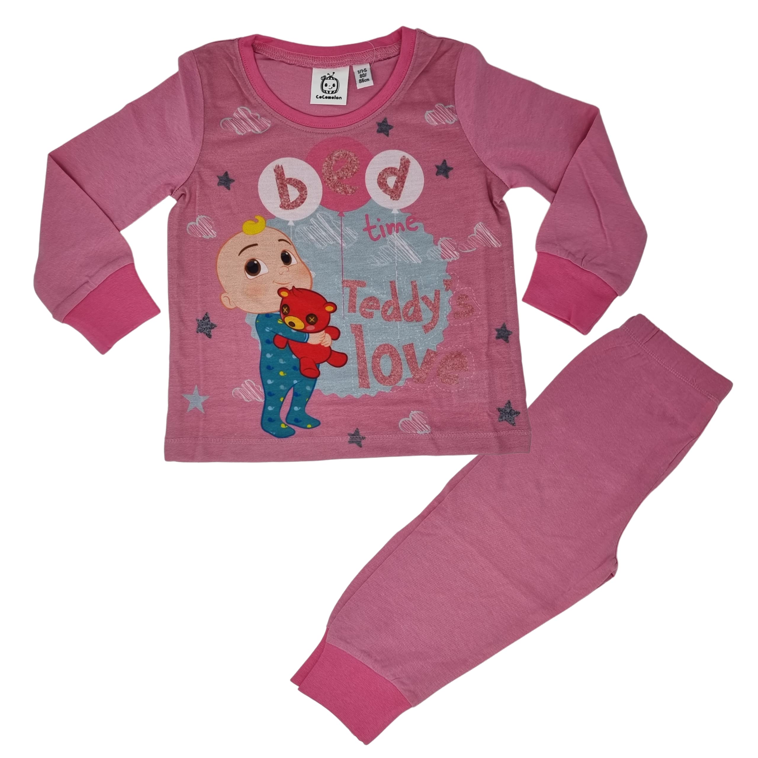 CoComelon toddler/girls pink pyjama set 18-24m