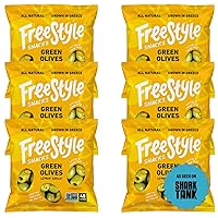 Vista 17 de Freestyle Snacks Paquetes de Aperitivos de Aceitunas – Porción Individual – Aceitunas Verdes Frescas Deshuesadas, Tamaño Jumbo, Cultivadas