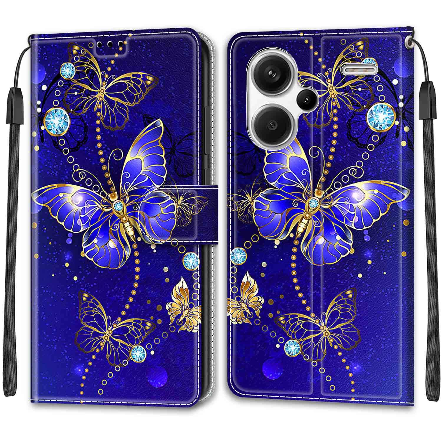 ChoosEU Cover per Xiaomi Redmi Note 13 Pro 5G / Poco X6 5G Custodia in Pelle Portafoglio Flip Case Elegante Disegni Antiurto Protettiva per Ragazze Donne Cover a Libro Stand - Argent