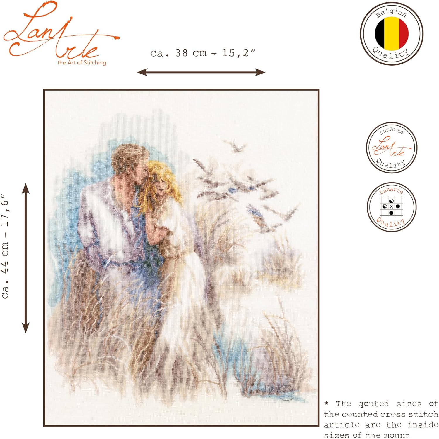 Lanarte Cross Stitch kit Close Harmony, Counted, DIY