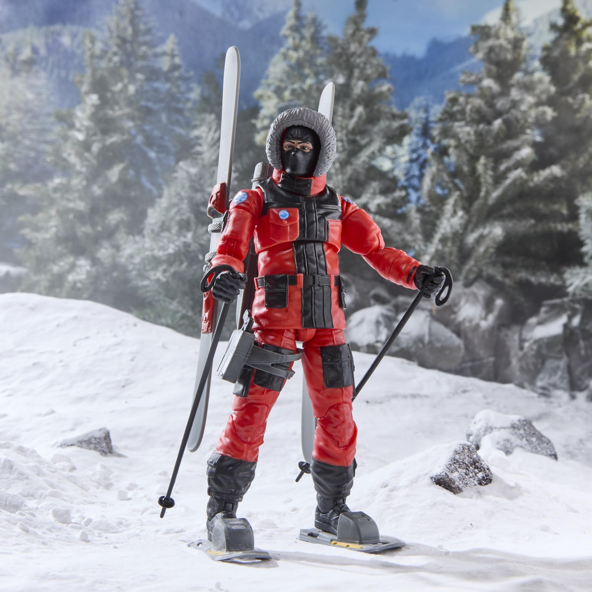 G.I. JOE Classified Series Legacy Collection : Soldat d'action - Intervention en Cas d'avalanche, Figurine de Collection de 15 cm, 14 Accessoires de Ski