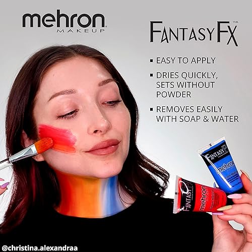 Miniatura 4 de Mehron Makeup Fantasy FX Pintura facial y corporal a base de agua (1 onza) (dorado)