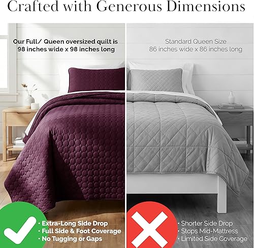 Miniatura 3 de Southshore Fine Living, Inc. Juego de ropa de cama con edredón de gran tamaño, tamaño Queen, colcha suave de tamaño completo, colcha ligera de 04 -