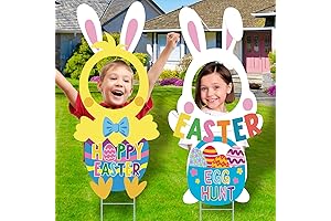 Happy Easter Face Yard Sign Decorations