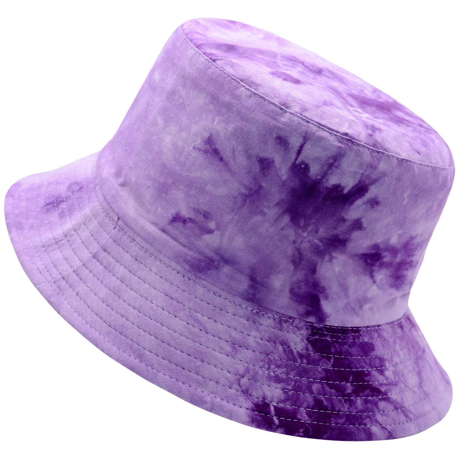 Flower Reversible Bucket Hat Cotton Summer Travel Beach Sun Hats Emboridery for Women Men