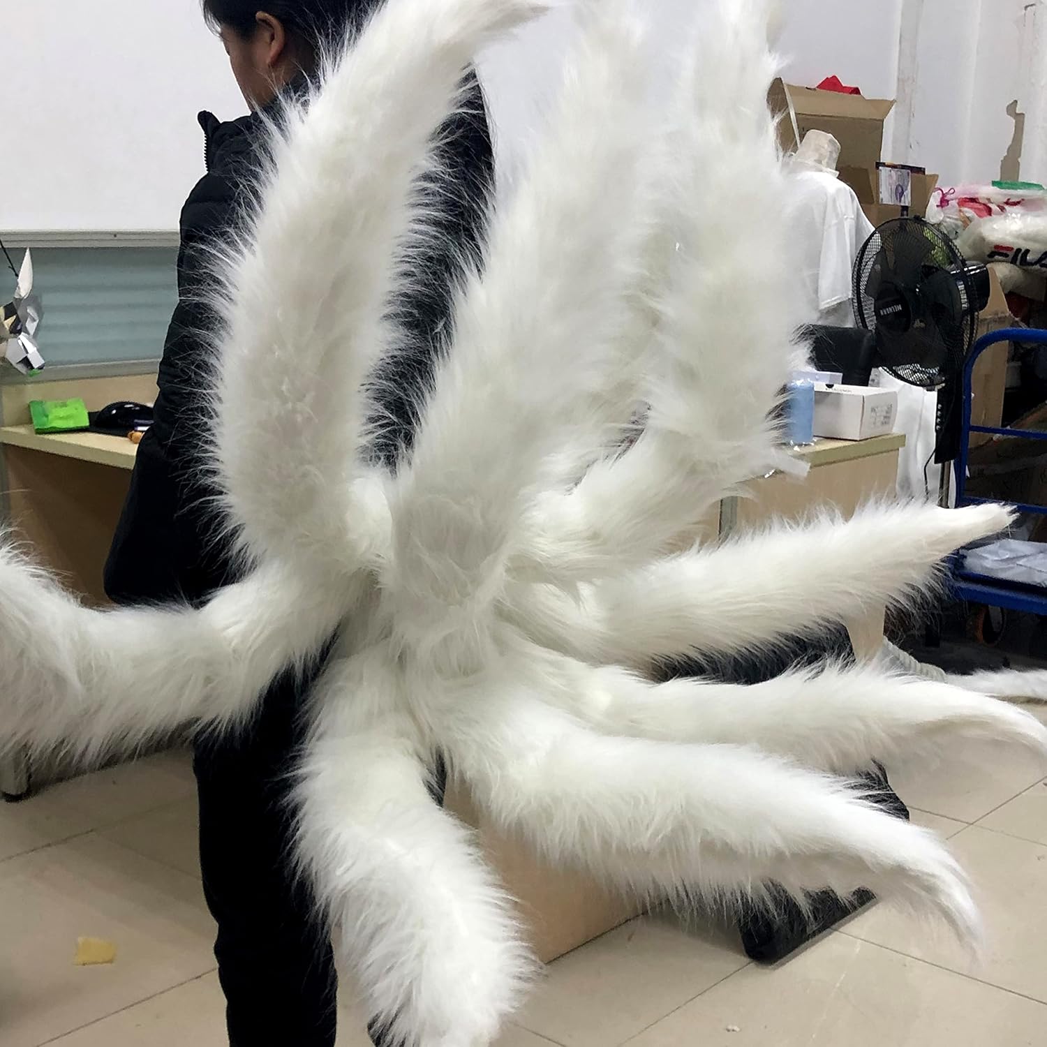 Universal Nine Tail Fox Tail Furry Cosplay Halloween Party For Adult and Child