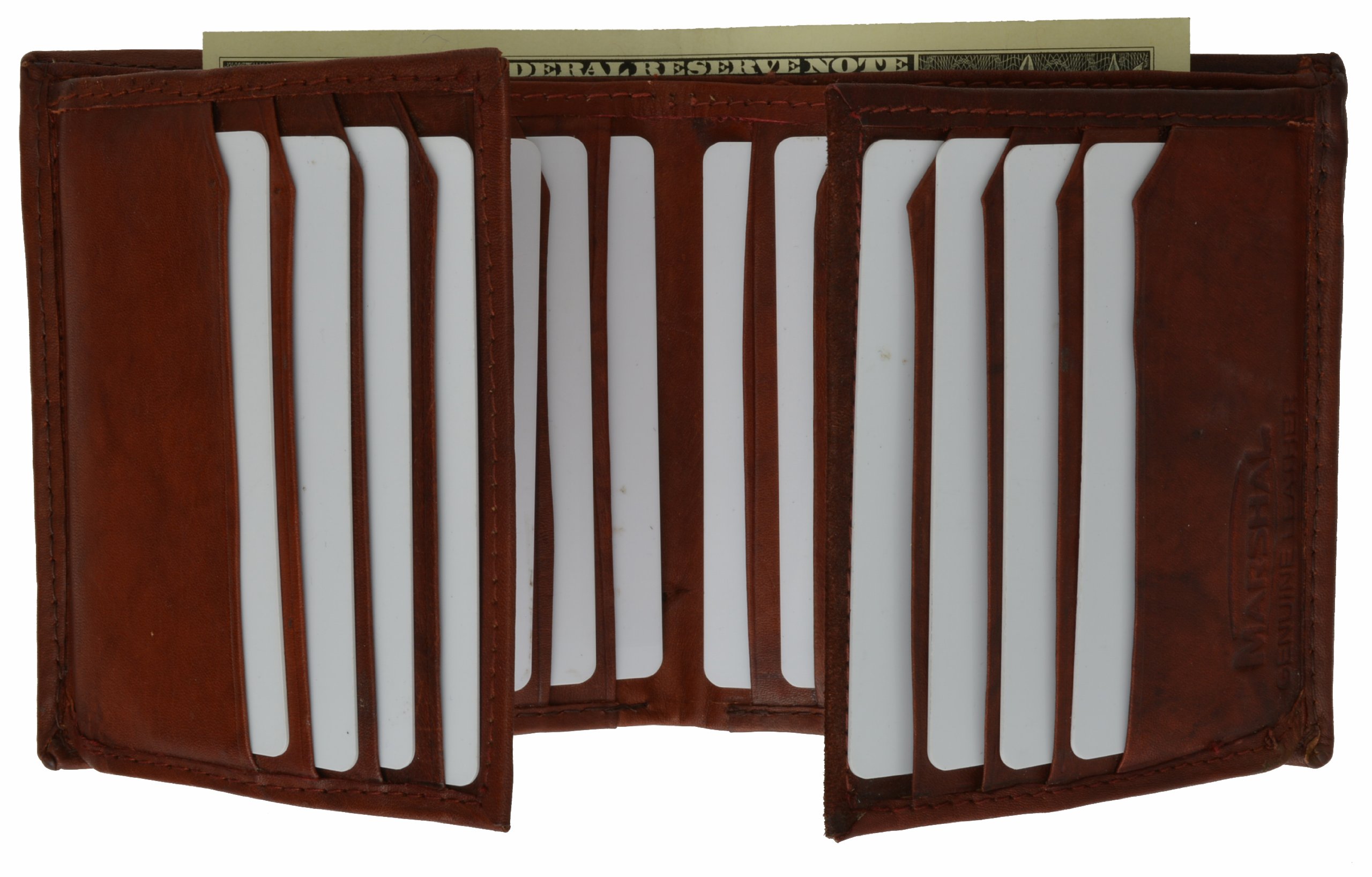 Bifold Business Credit Card Case Leather Wallet #2192CF