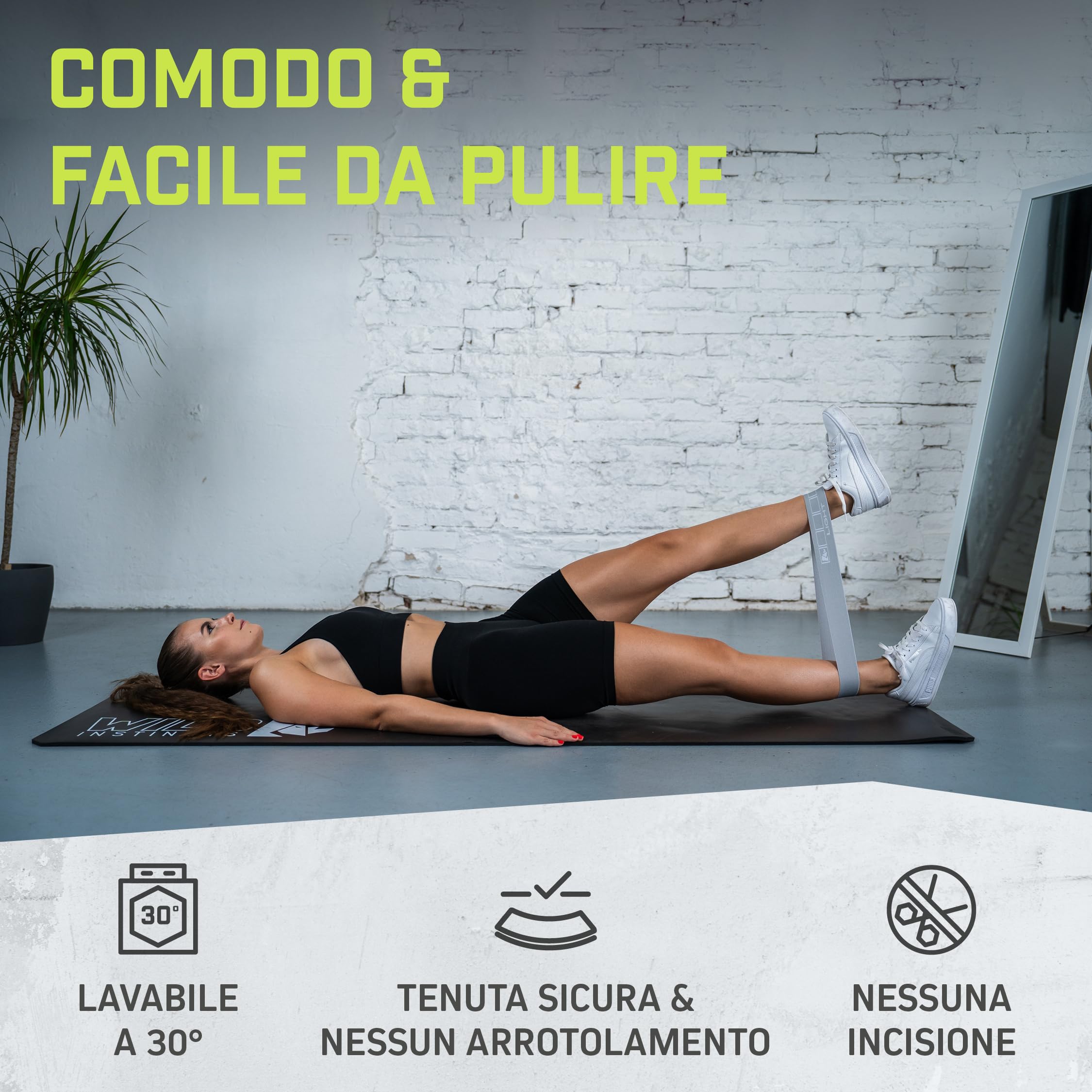 Fasce Fitness Loop In Tessuto – Set Da 5 Livelli Di Resistenza (da 15 A 55 Kg) – 32x5,8 Cm – Elastici Per Yoga, Palestra, Forza, Gambe E Glutei – Senza Lattice