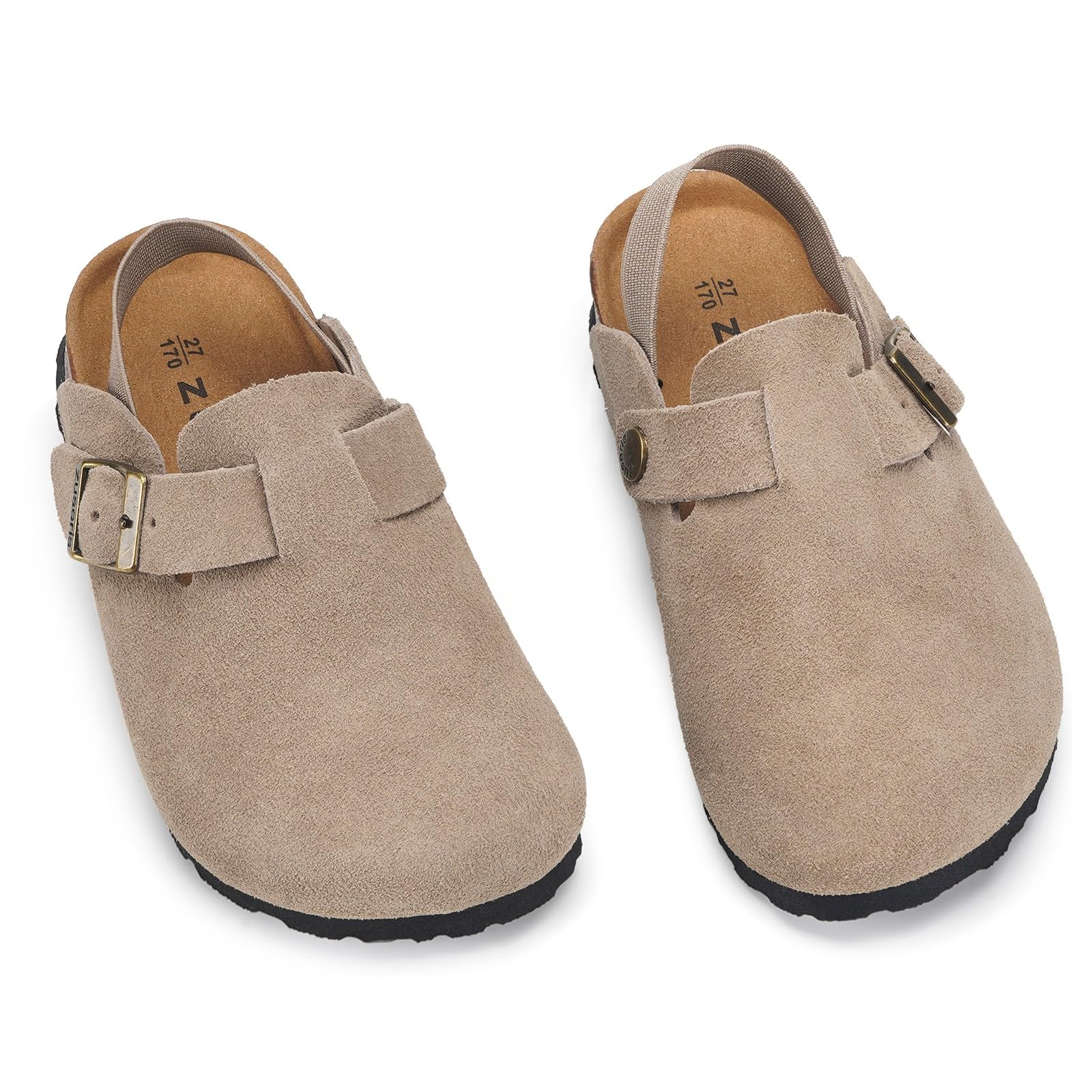 Mules Fille Sabots Garçon Chausson Enfant Pantoufle bébé Antidérapants Chaussures de Jardin Semelle en Liège Sandales