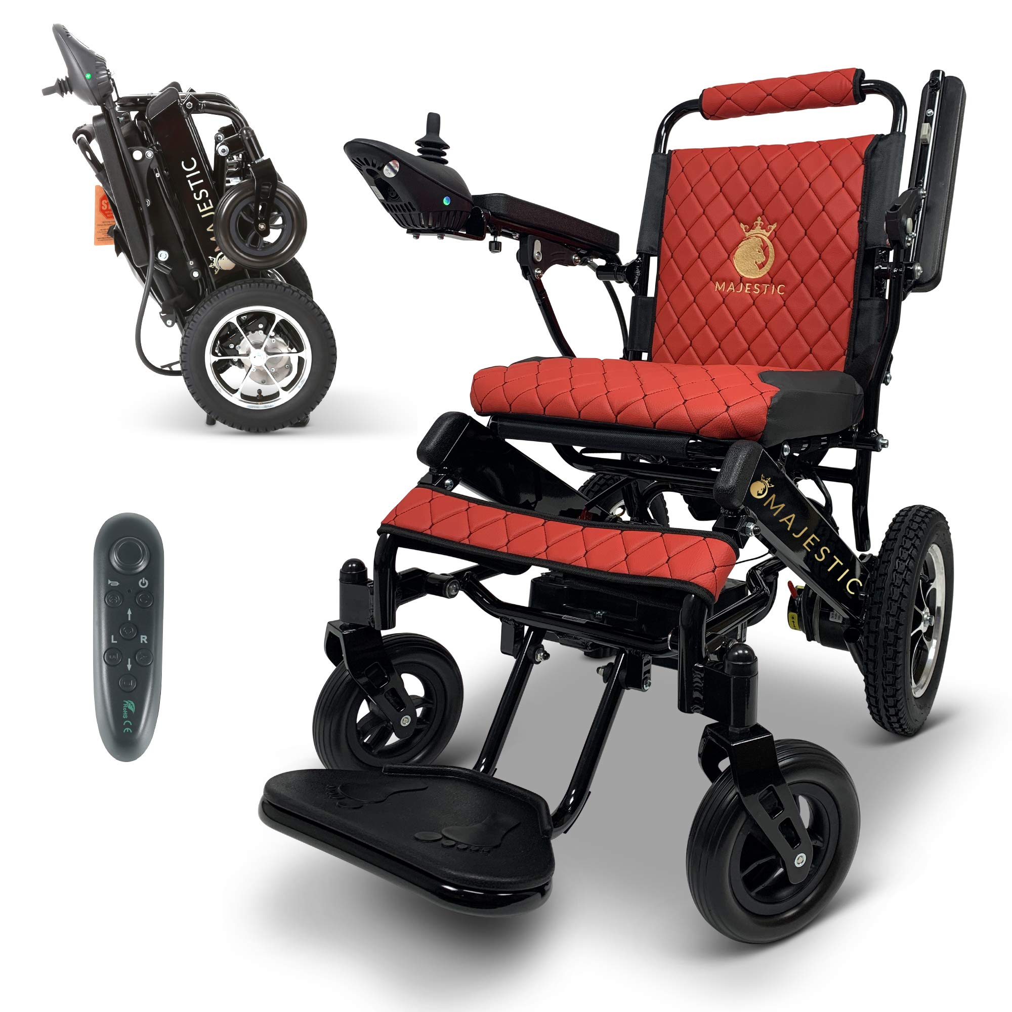 Buy 2022 MAJESTIC BUVAN New Lightweight Electric Wheelchair Foldable