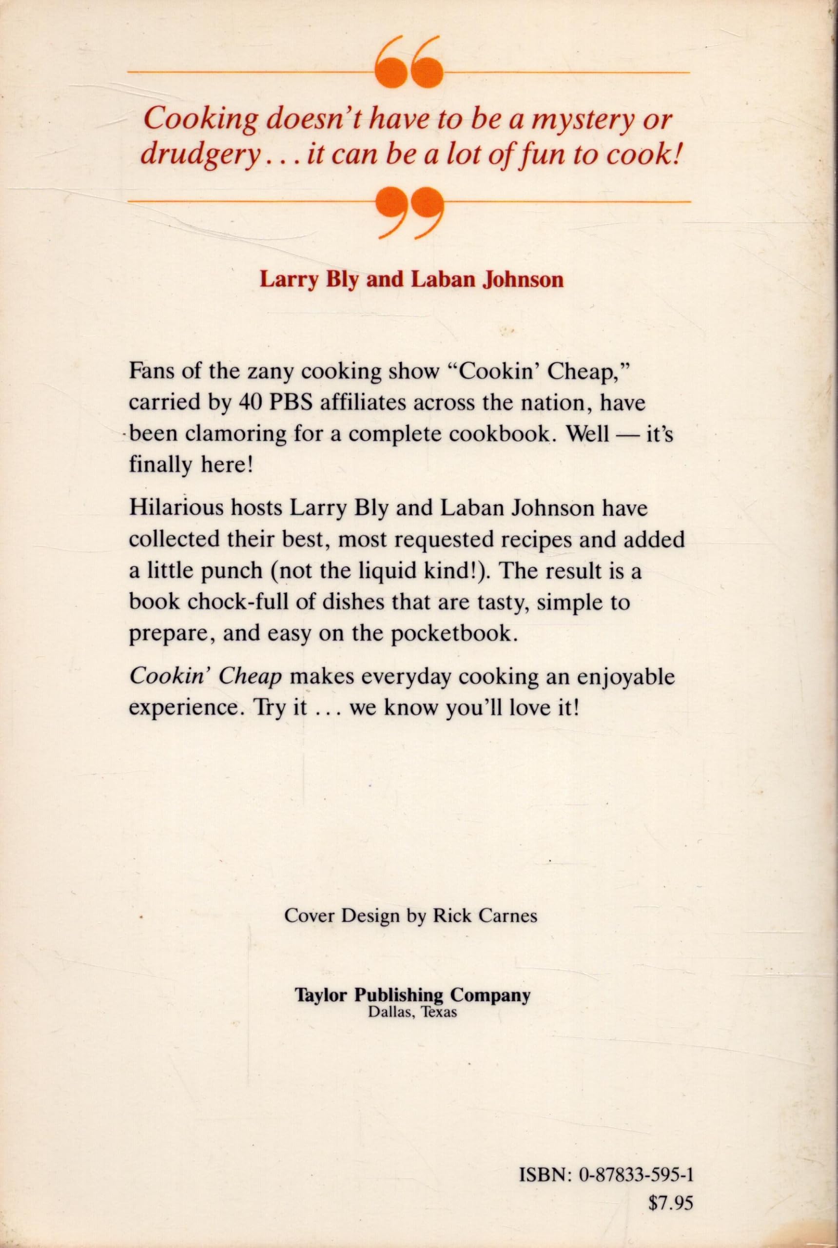 Cookin' Cheap Cookbook