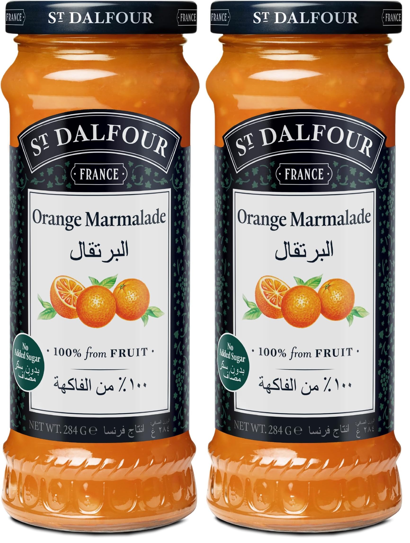 ST. DALFOUR Orange Marmalade Fruit Spread 284g (Pack of 2) 284 gm (Pack of 2)