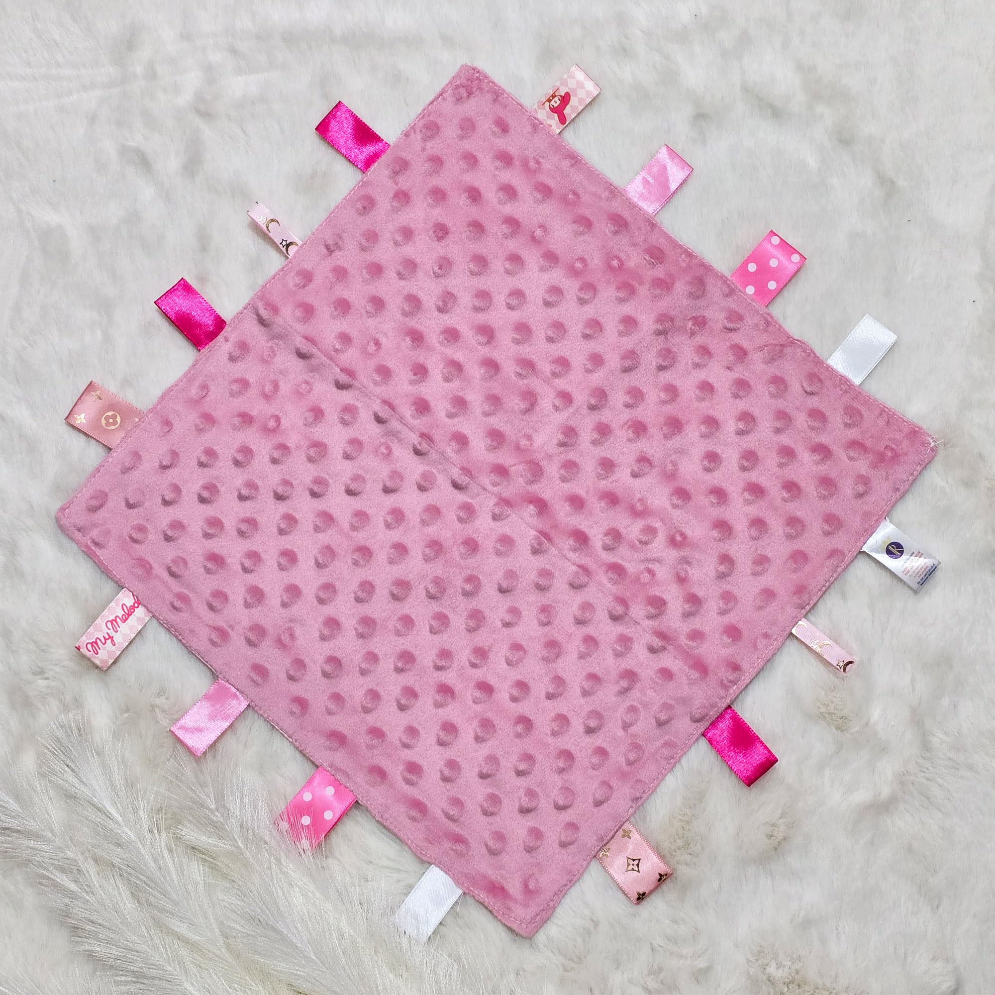 Royal Icon Baby Comforters tag blanket, Ultra Soft and Unique Design Taggies for Babies - Image 3