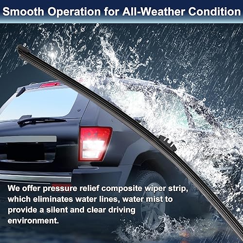 Miniatura 6 de X AUTOHAUX Limpiaparabrisas trasero de 15 pulgadas para Ford Edge 2016-2021 para Volvo XC90 2007-2012 para XC60 2010-2011 para BMW X5 E70 2007-2013