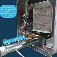 Vista 2 de Llave de Tuercas para Vástago de Ánodo y Elemento de Calentador de Agua de RV - 10" Hexagonal Dual de Alta Torsión para Eliminar el Vástago de Ánodo