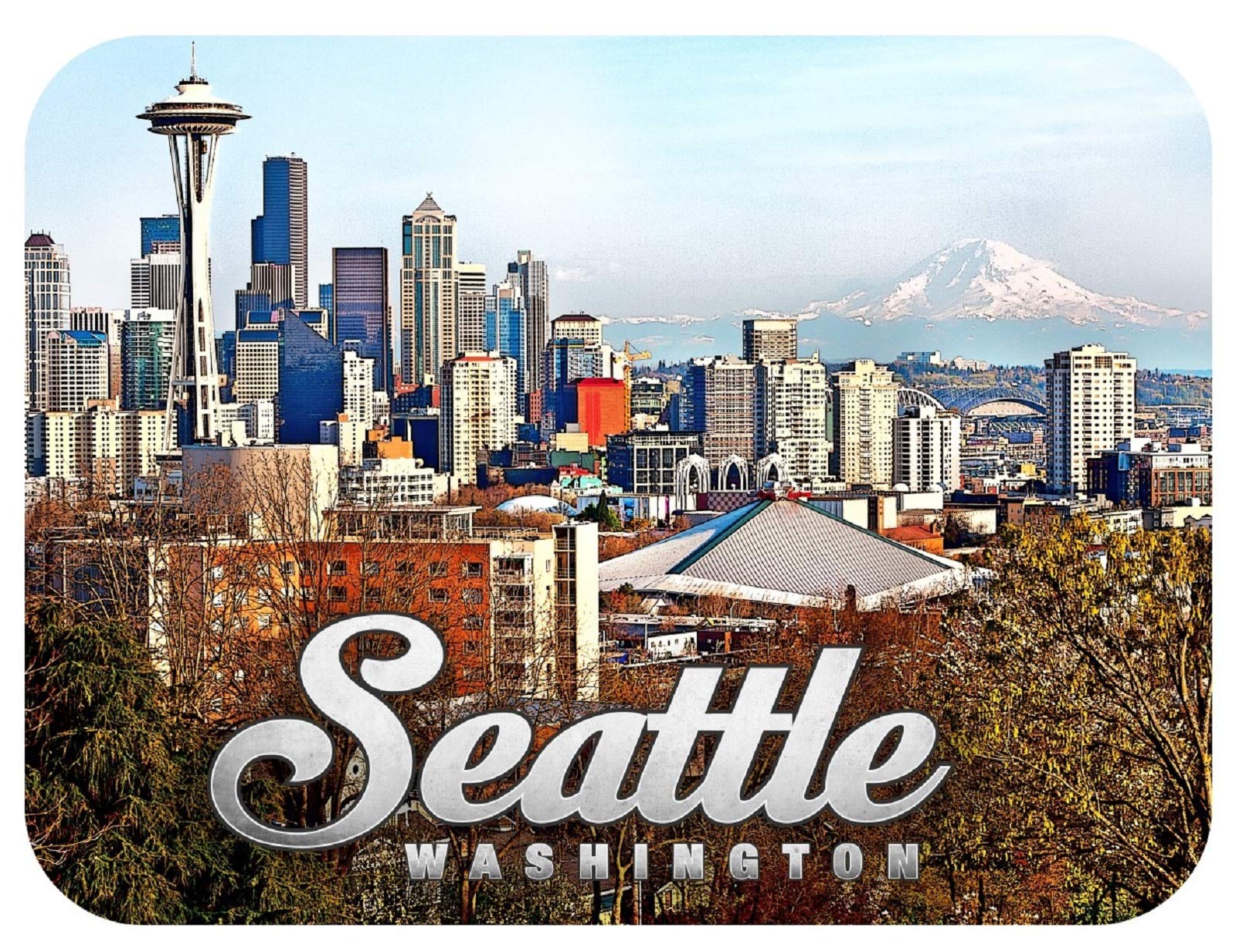 Washington Fridge Magnet L8