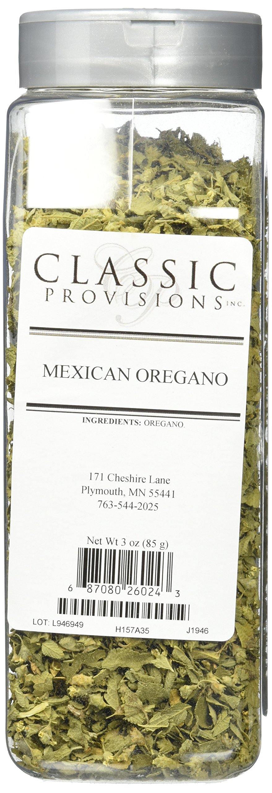 Classic Provisions Spices Oregano, Mexican, Whole, 3 Ounce