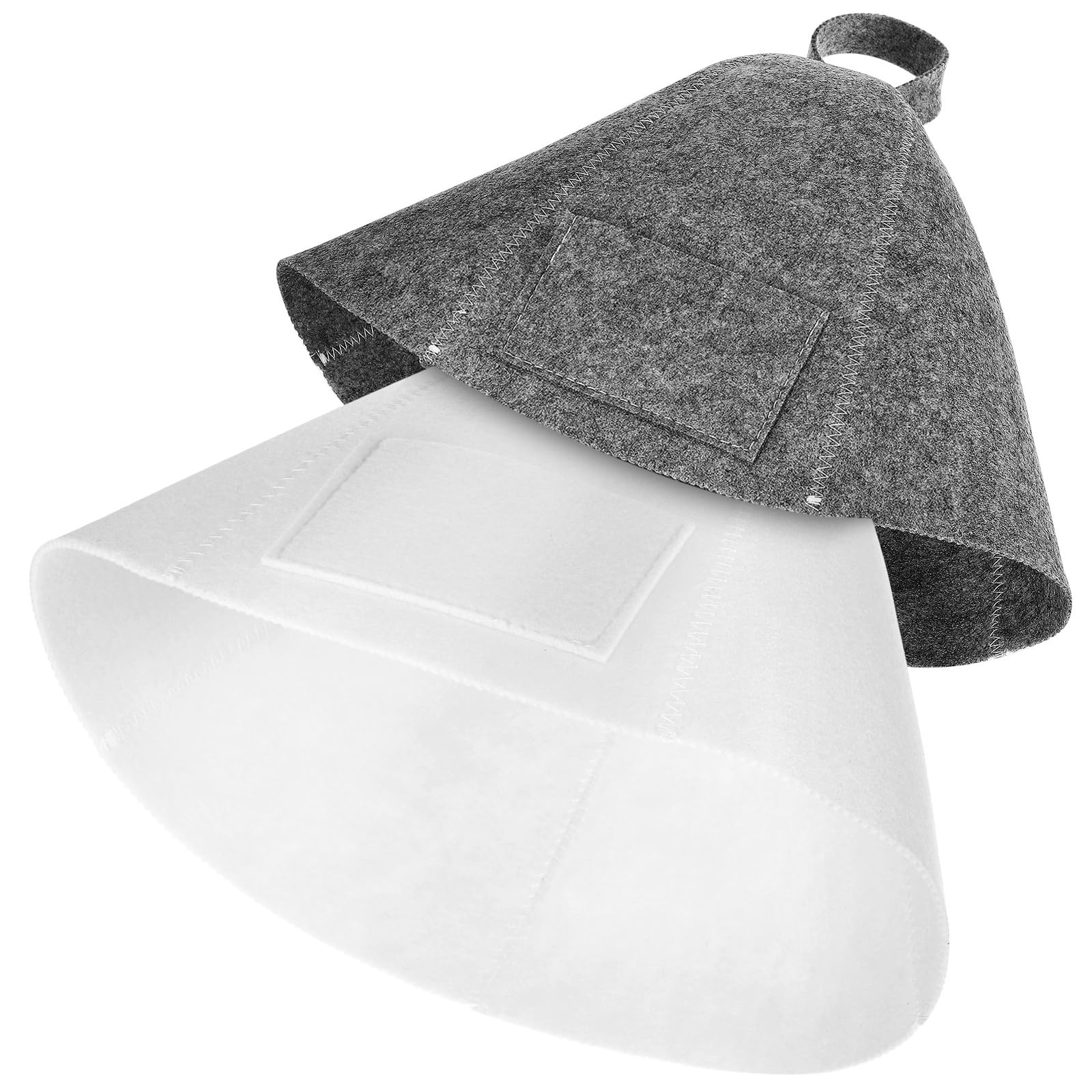 Bonnet de bain de sauna pour homme et femme avec feutre épais de spa