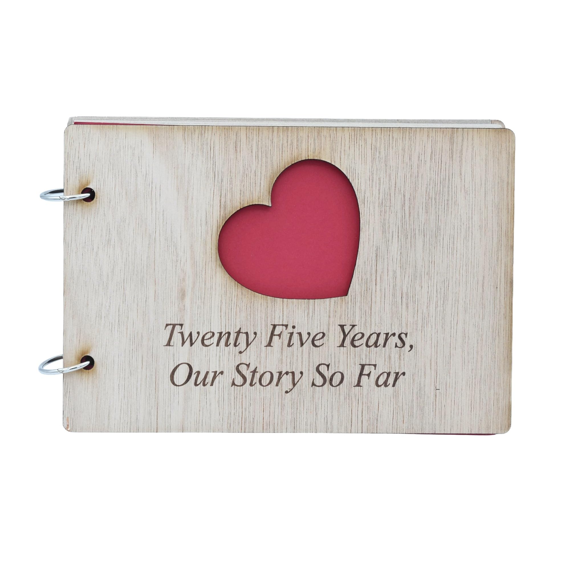 Pirantin Wood 25 Years Our Story So Far - Scrapbook, Photo Album Or Notebook Idea For 25Th Anniversary