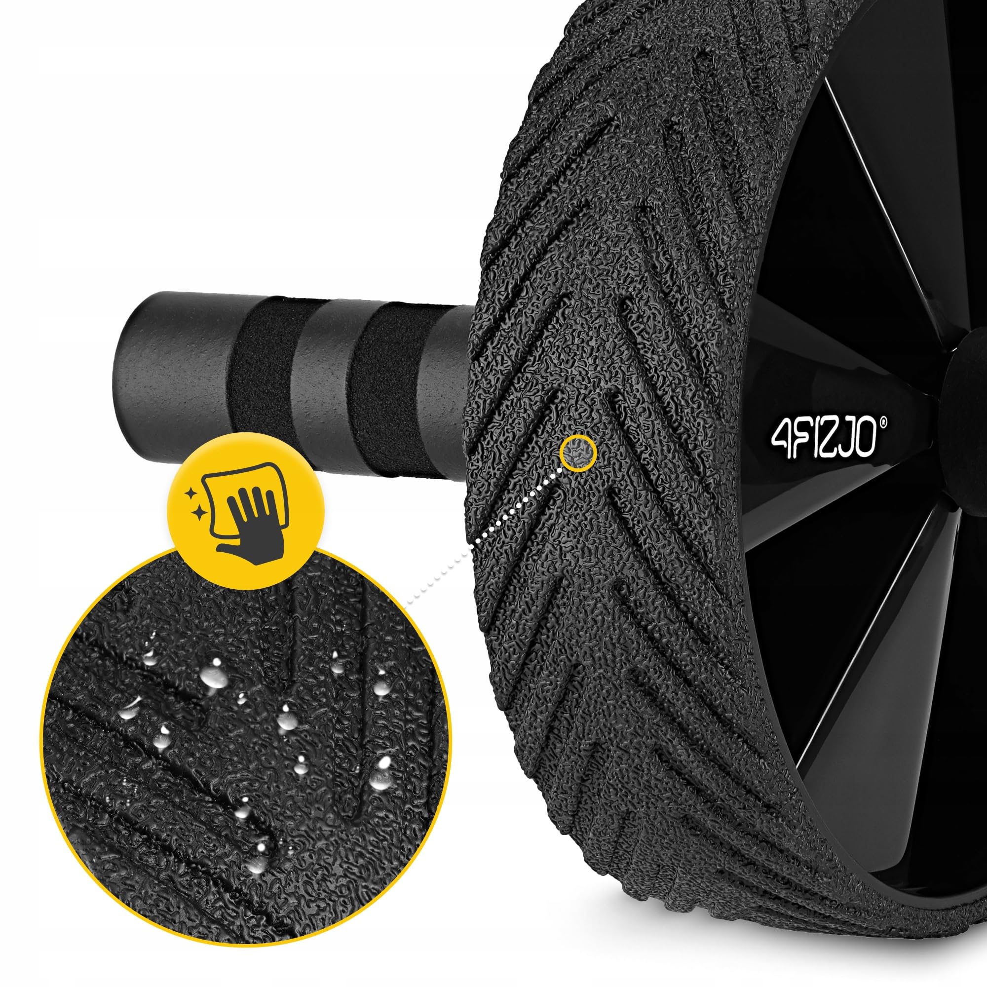 KOŁO ROLLER DO ĆWICZEŃ MIĘŚNI GŁĘBOKICH BRZUCHA TRENING W DOMU AB WHEEL