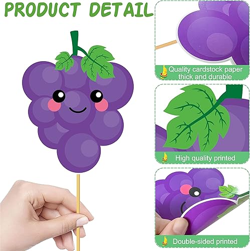 Miniatura 6 de Tutti Frutti Centros de mesa de fiesta, 24 piezas, decoración de mesa de frutas de verano para tutti con temática de frutas tropicales frutales para