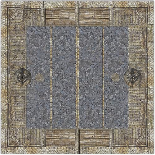 Field of Battle Dark Wargaming Alfombra de mesa de 35.8 x 35.8in (13+)