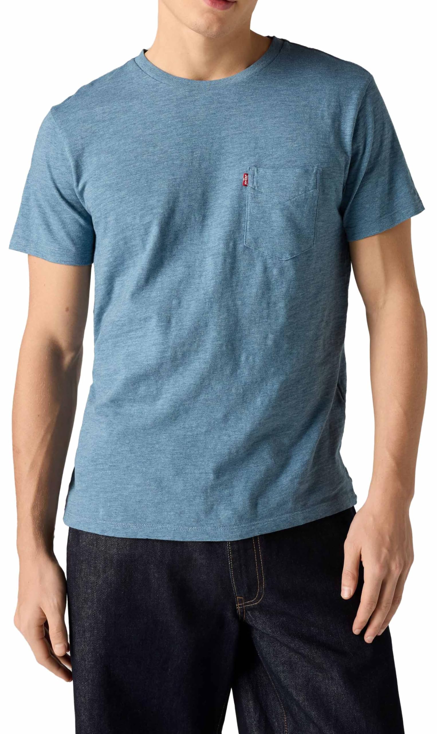 Levi's Men's Non Graphic Tee, Colour Indigo Wash Heather, Size XXL, Indigo Wash Heather, XXL