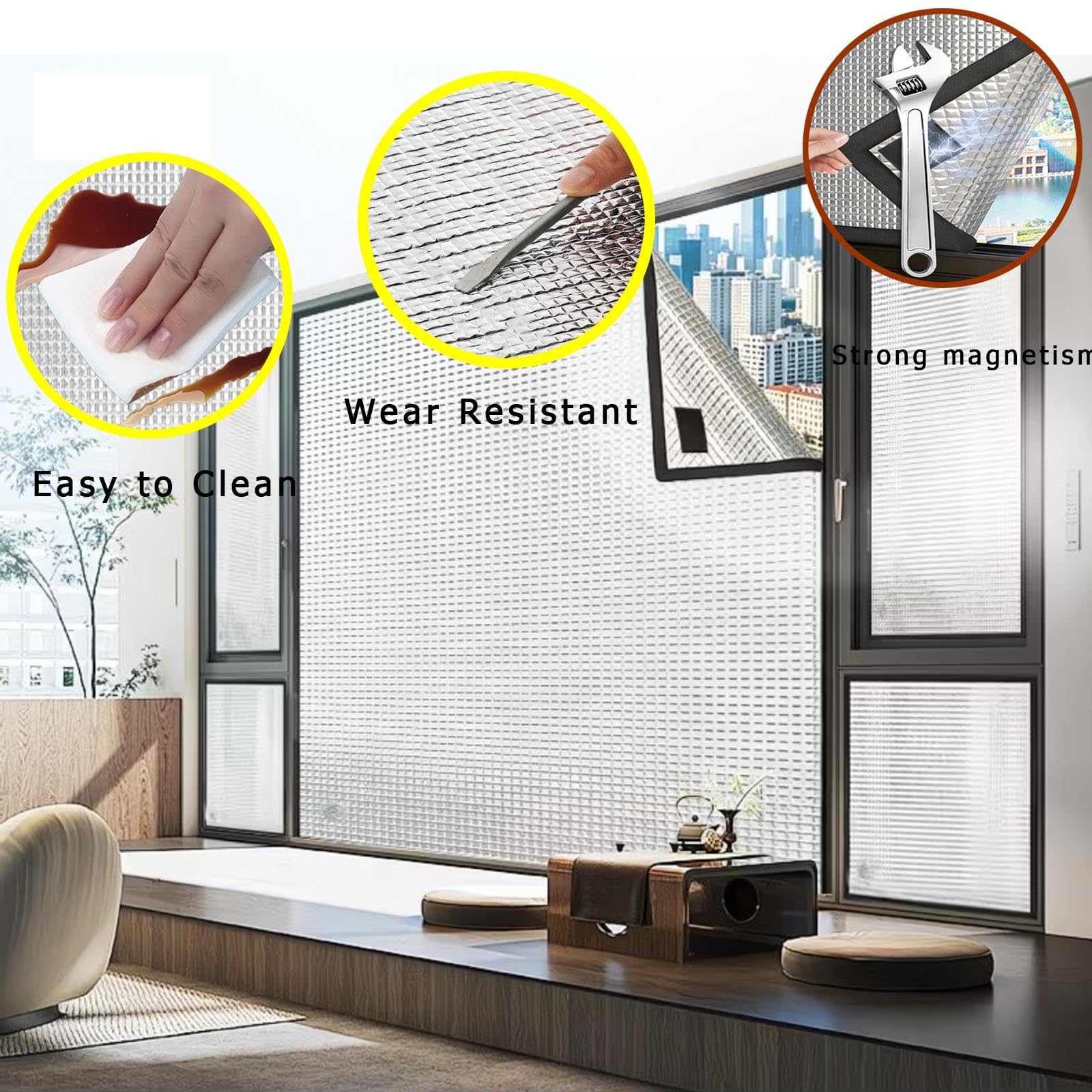 Cubierta De Ventana Opaca De Papel De Aluminio, Barrera De Ventana