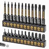 Amartisan Torx Bit Set, 24-Piece S2 Steel, 1