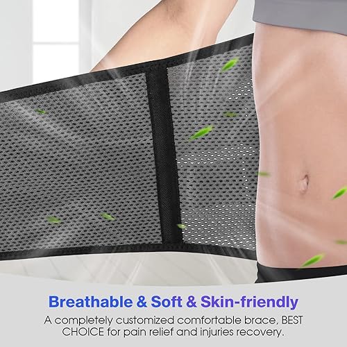Miniatura 5 de NEENCA Soporte lumbar ajustable para aliviar el dolor de espaldalumbarcintura, cintura con estabilizadores de resorte para lesiones, hernia de