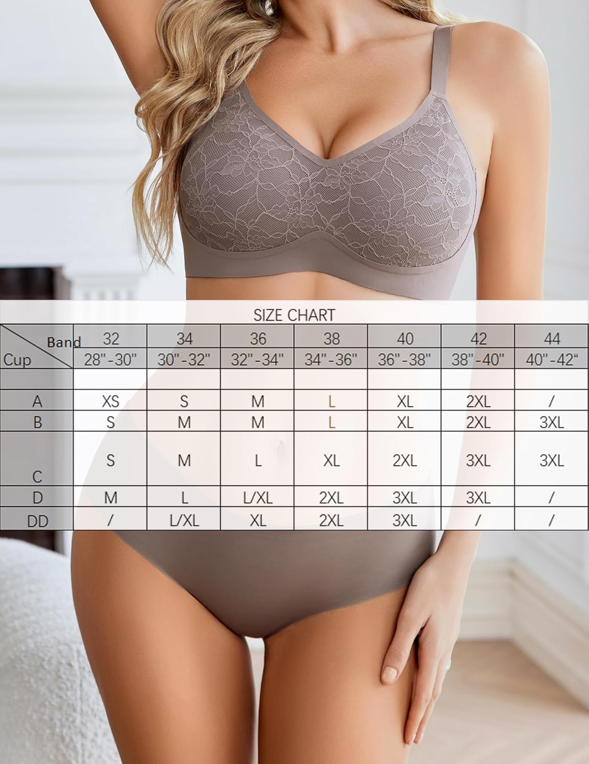 Avidlove Lace Bras for Women Full Coverage Wireless Bra Padded Seamless Bralettes Comfortable Basic Everyday Bras - Image 7