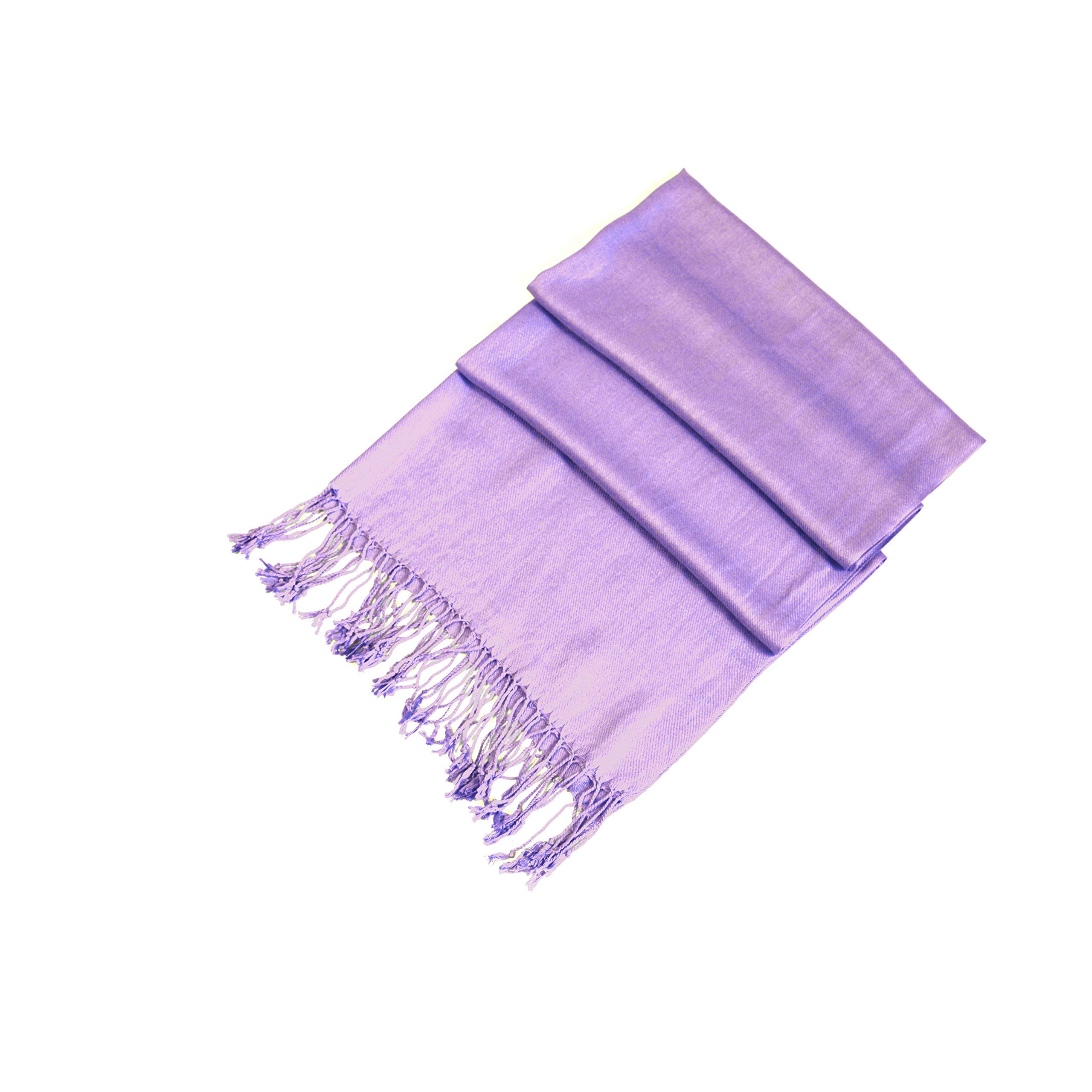 Pashmina Women's Lilac Handcrafted Wrap Shawl Stole For (Lilac)