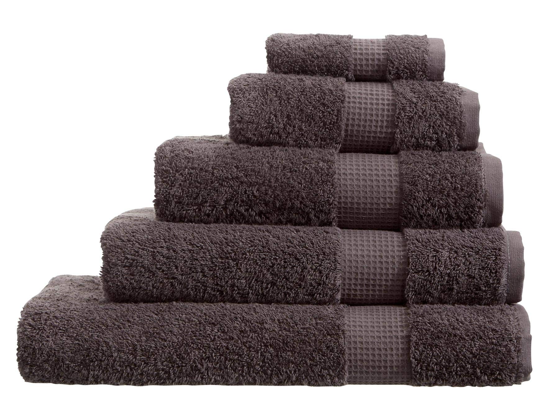 Olivia Rocco Charcoal Egyptian Cotton Towels, Luxe Collection Towel 700 Gsm, Bath Towel