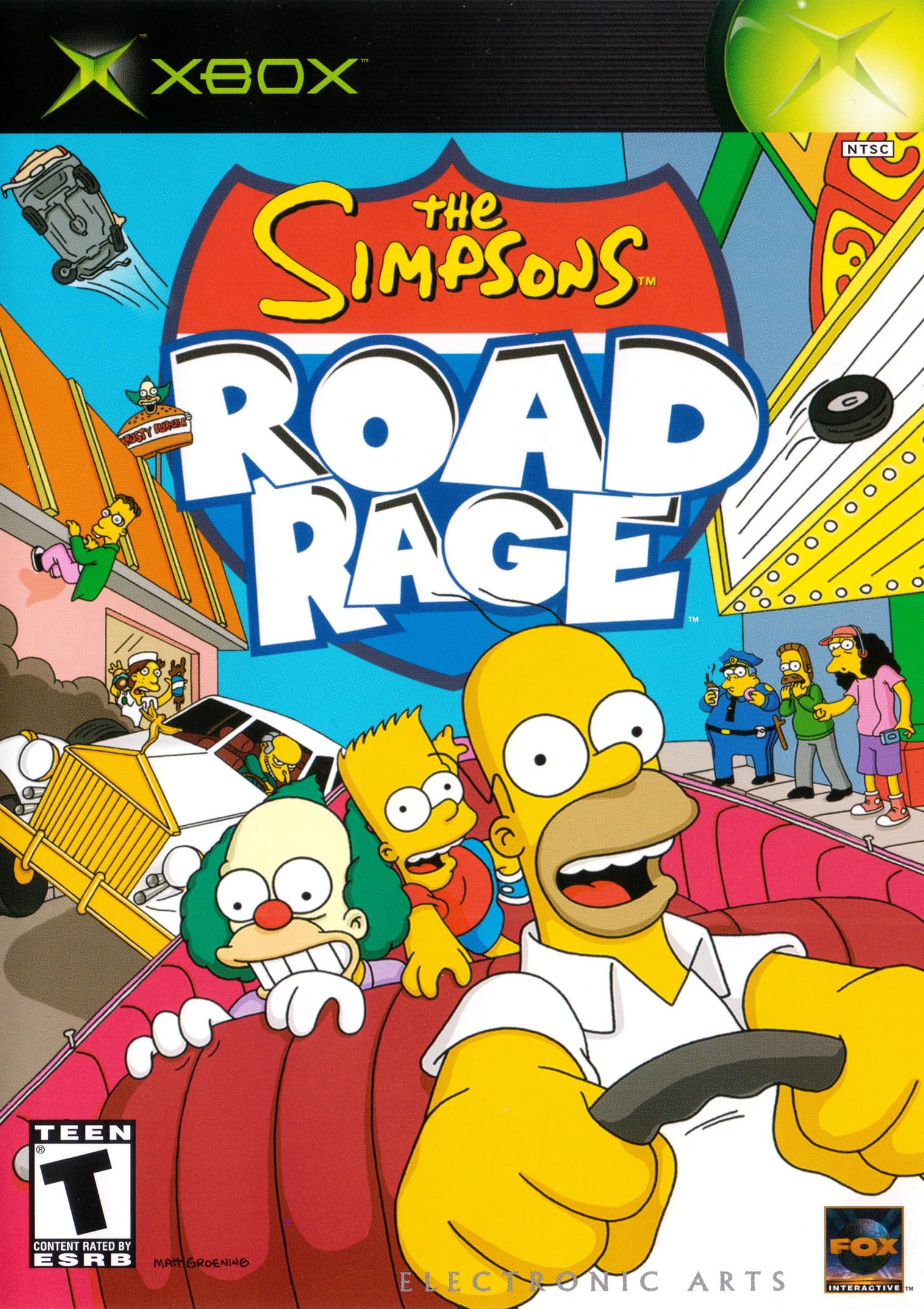 Simpsons Road Rage Platinum Hits - Xbox (Renewed) - Original Xbox - Very Good - Used Game