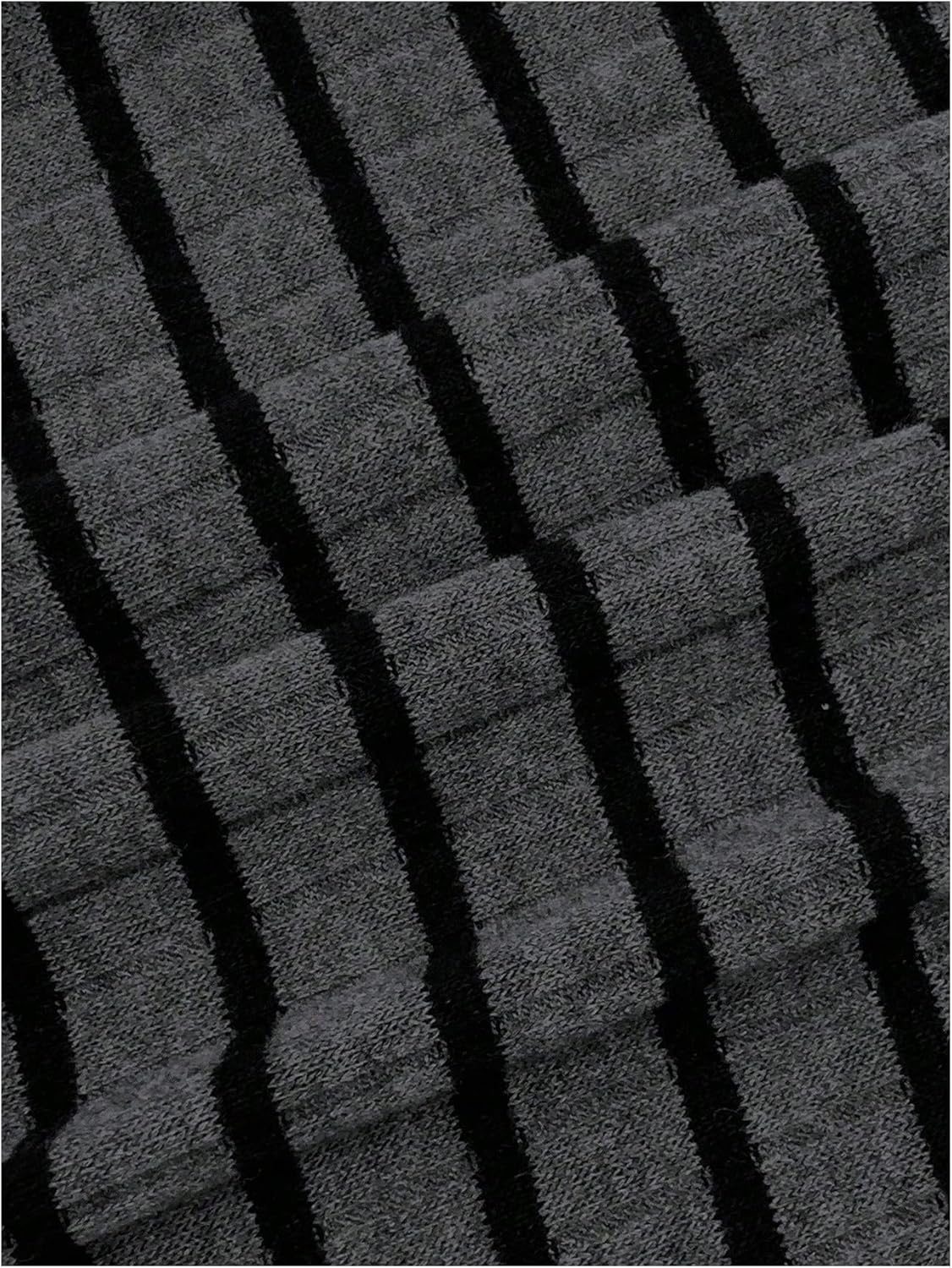 SHENHE Women's Plus Size Striped Off The Shoulder Sweater Dress Long Sleeve Y2K Grunge Mini Dresses - Image 5