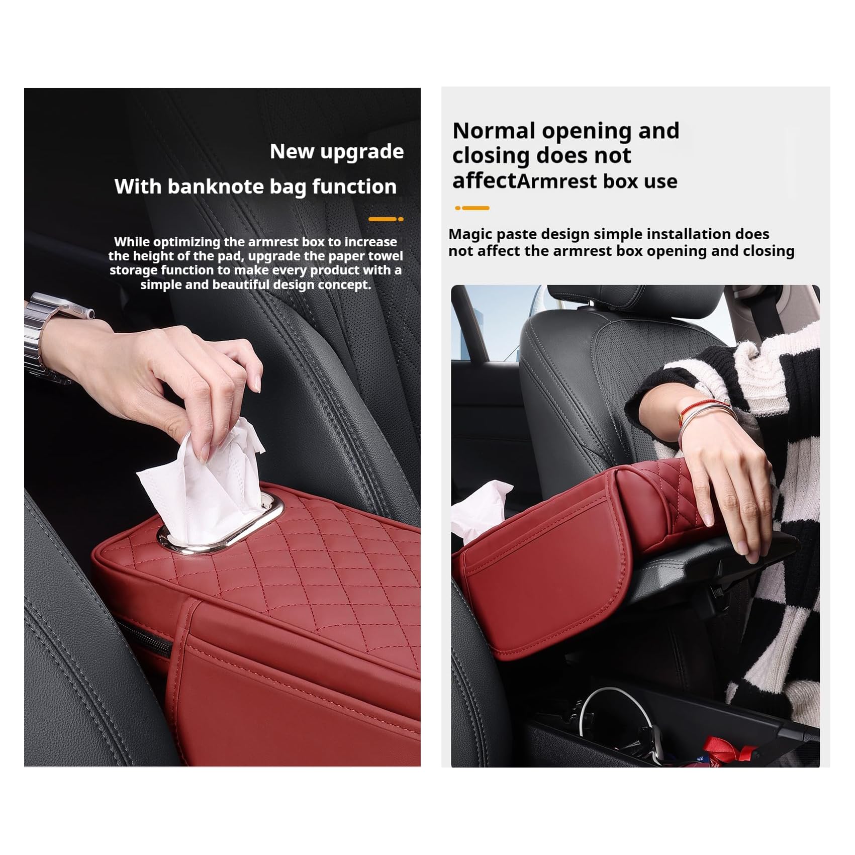 Cuscino Bracciolo Auto Per Dacia Duster 2017-2021 - Con Tasca - Foto 5