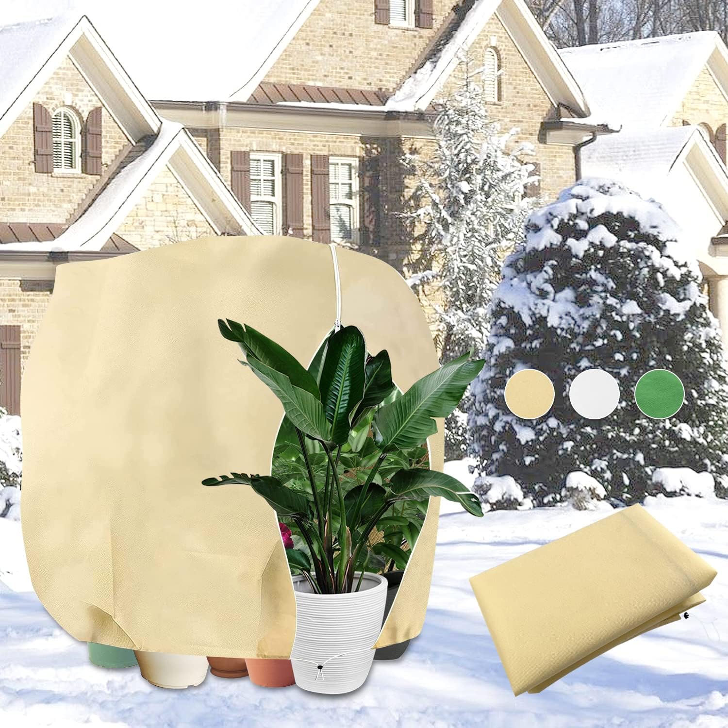 YangAera Winterschutz für Pflanzen 120x180cm Frostschutz Schutzhaube