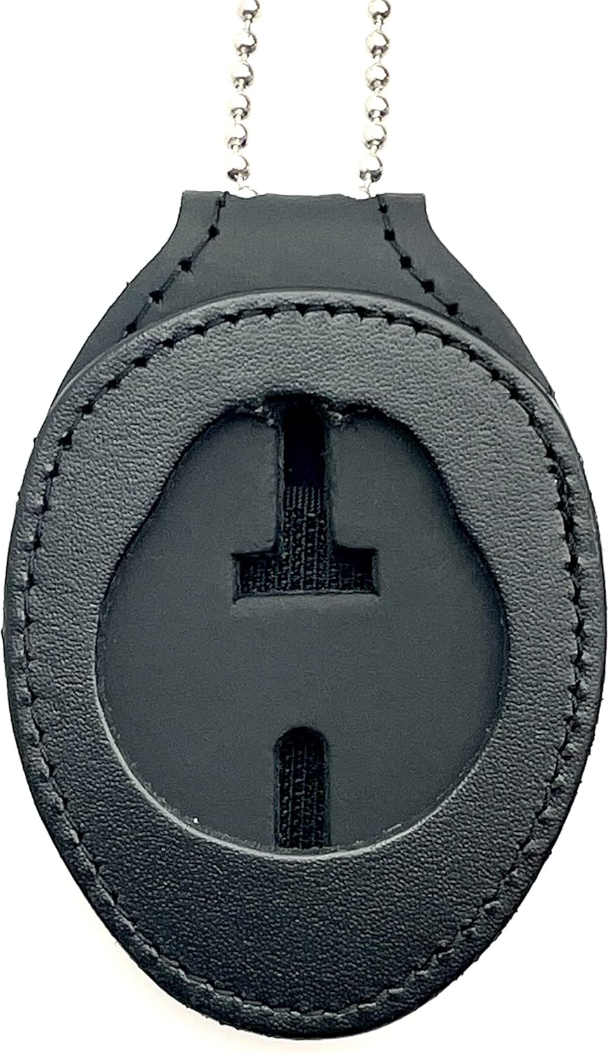 Shield Wallets New Jersey State Police NJSP Belt Clip On Badge Holder with Neck Chain