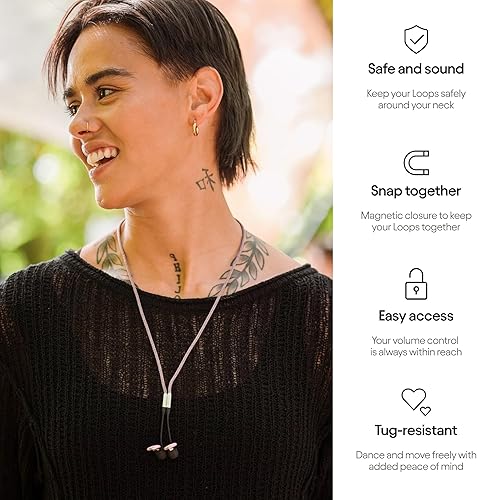Miniatura 11 de Loop Cable conector oficial para tapones para los oídos Loop - Cable de seguridad magnético resistente a tirones - Carbón
