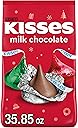 HERSHEY'S KISSES Milk Chocolate, Christmas Candy Bulk Bag, 35.85 oz