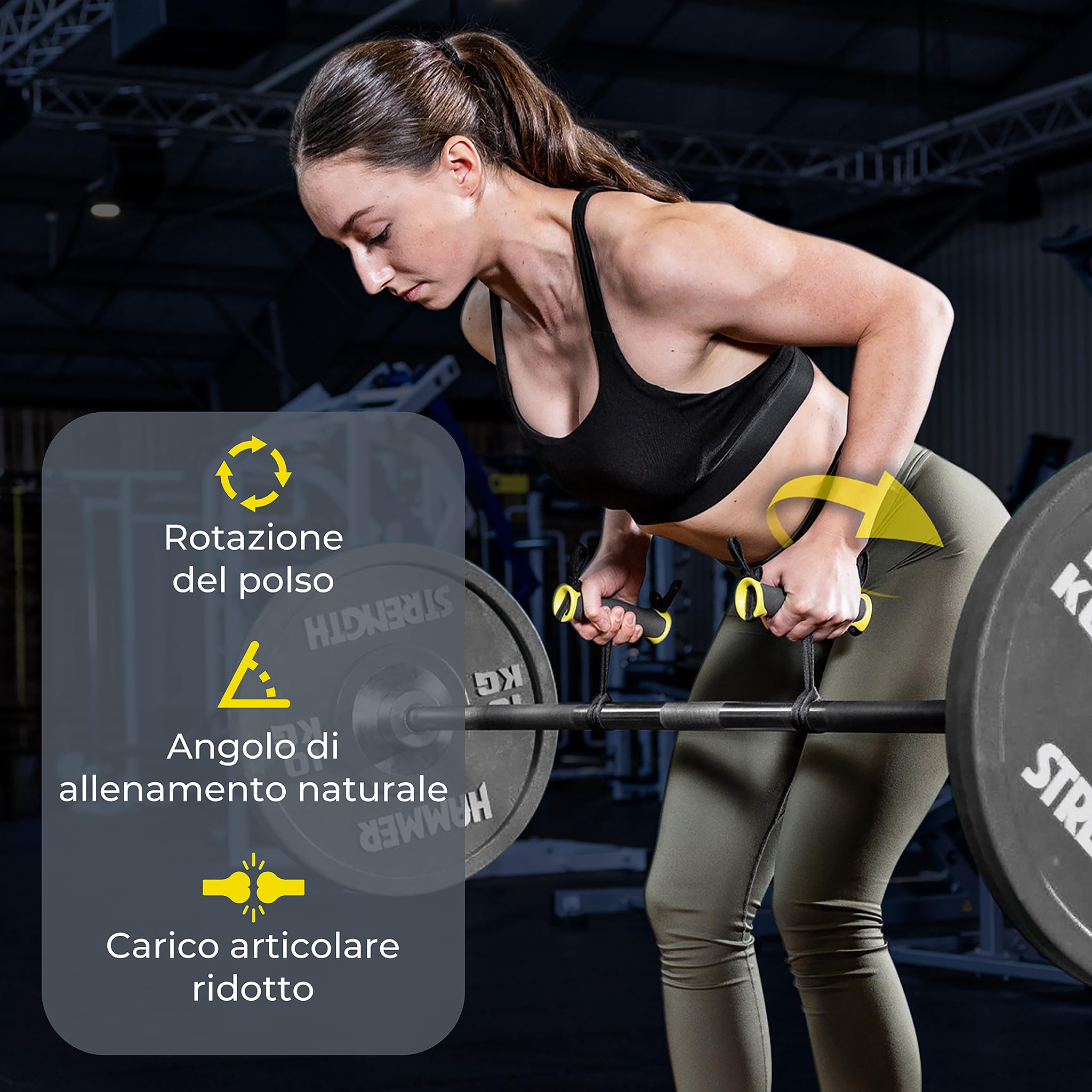 Impugnatura di allenamento ad alte prestazioni per trazione, cavo e trazioni – Accessori ergonomici per palestra con tecnologia di presa dinamica – Made in Germany, per allenamenti fitness e