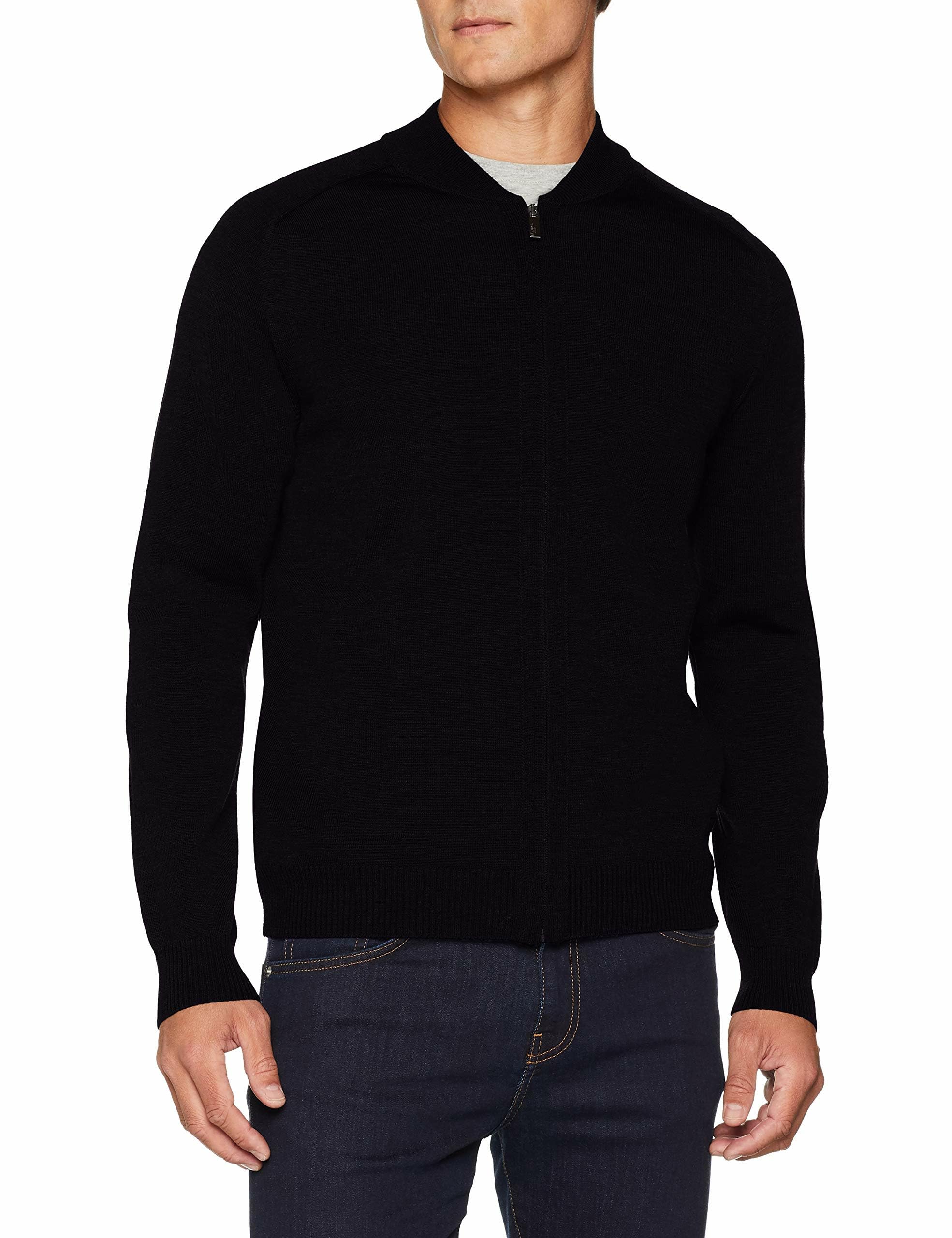 MAERZ Muenchen Cardigan Herren Merinowolle Blau – 3XL