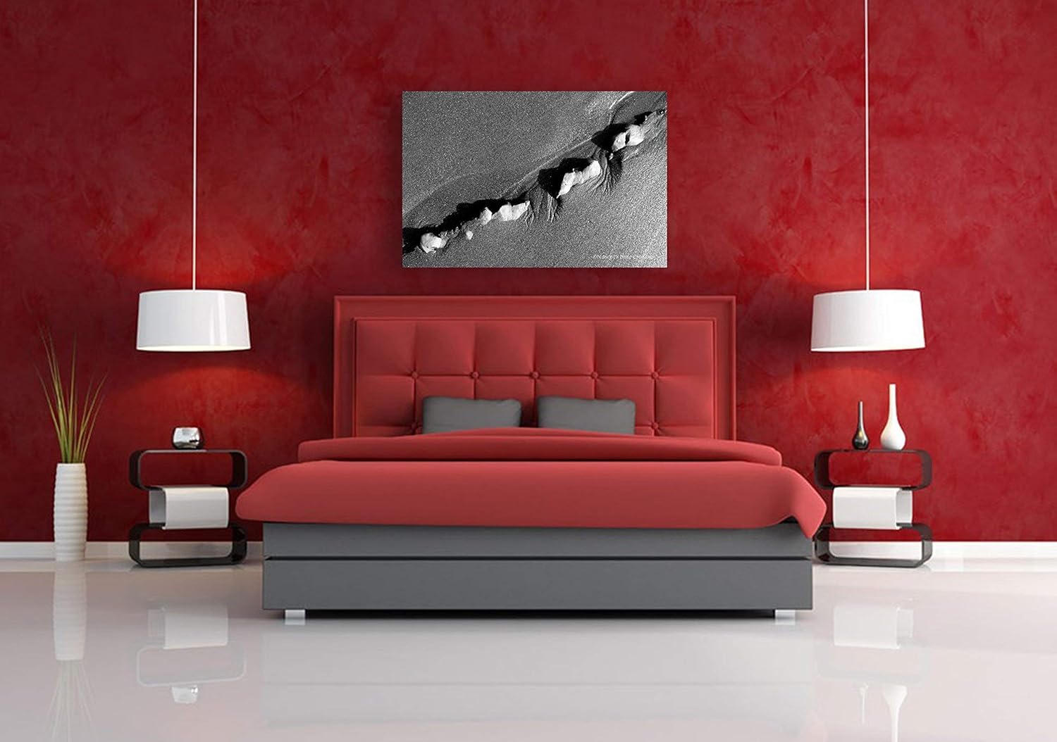 Black and White Photography on CANVAS Nature Photo Minimalist Zen Abstract Art Photographic Print Grey Rustic Beach Home Photograph Ready to Hang