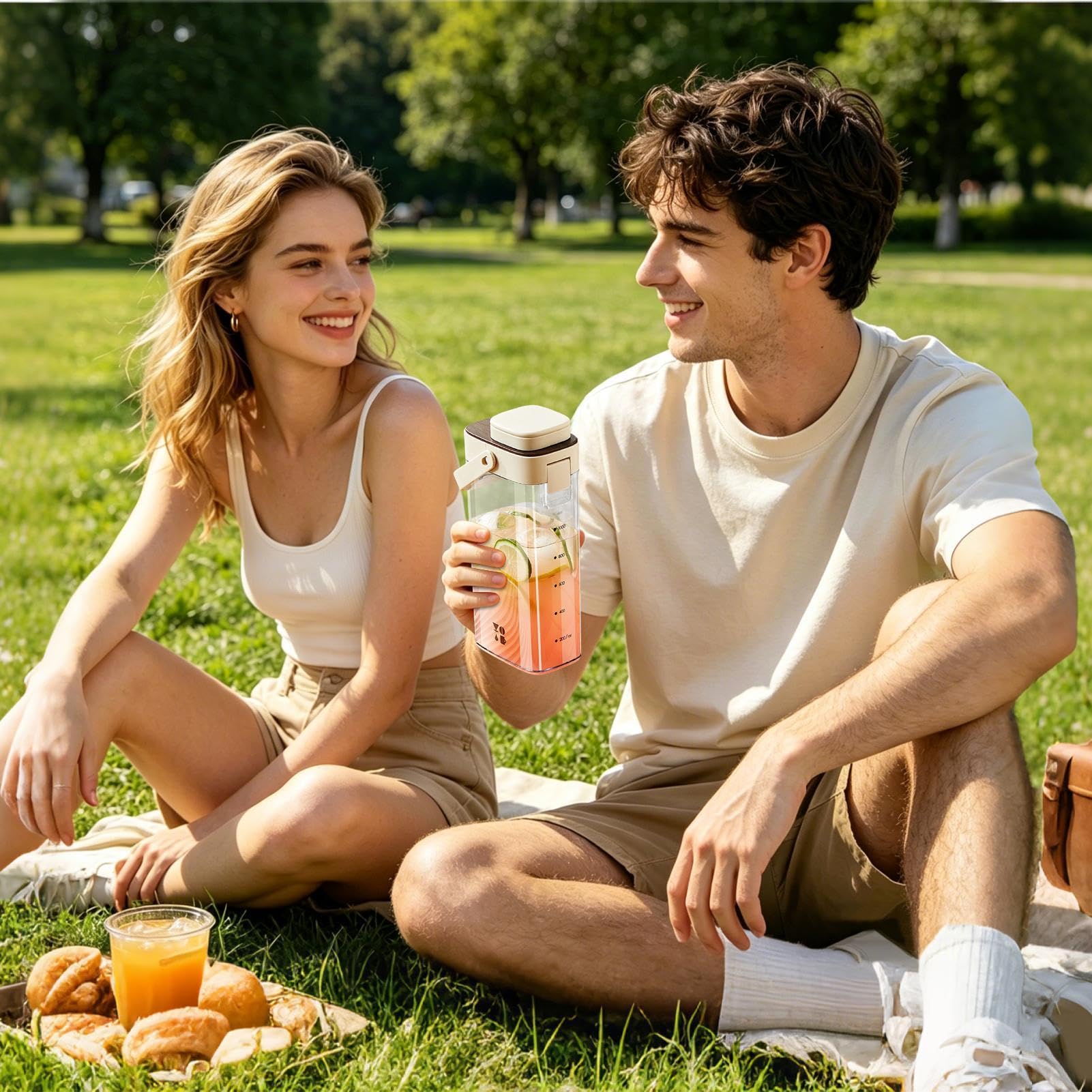 Preparador de Cold Brew | 1000 Mililitros de Gran Capacidad Tapa Hermética Ancha | Jarra De Té Y Agua - para Hogar Cocina Comedor Reuniones Familiares