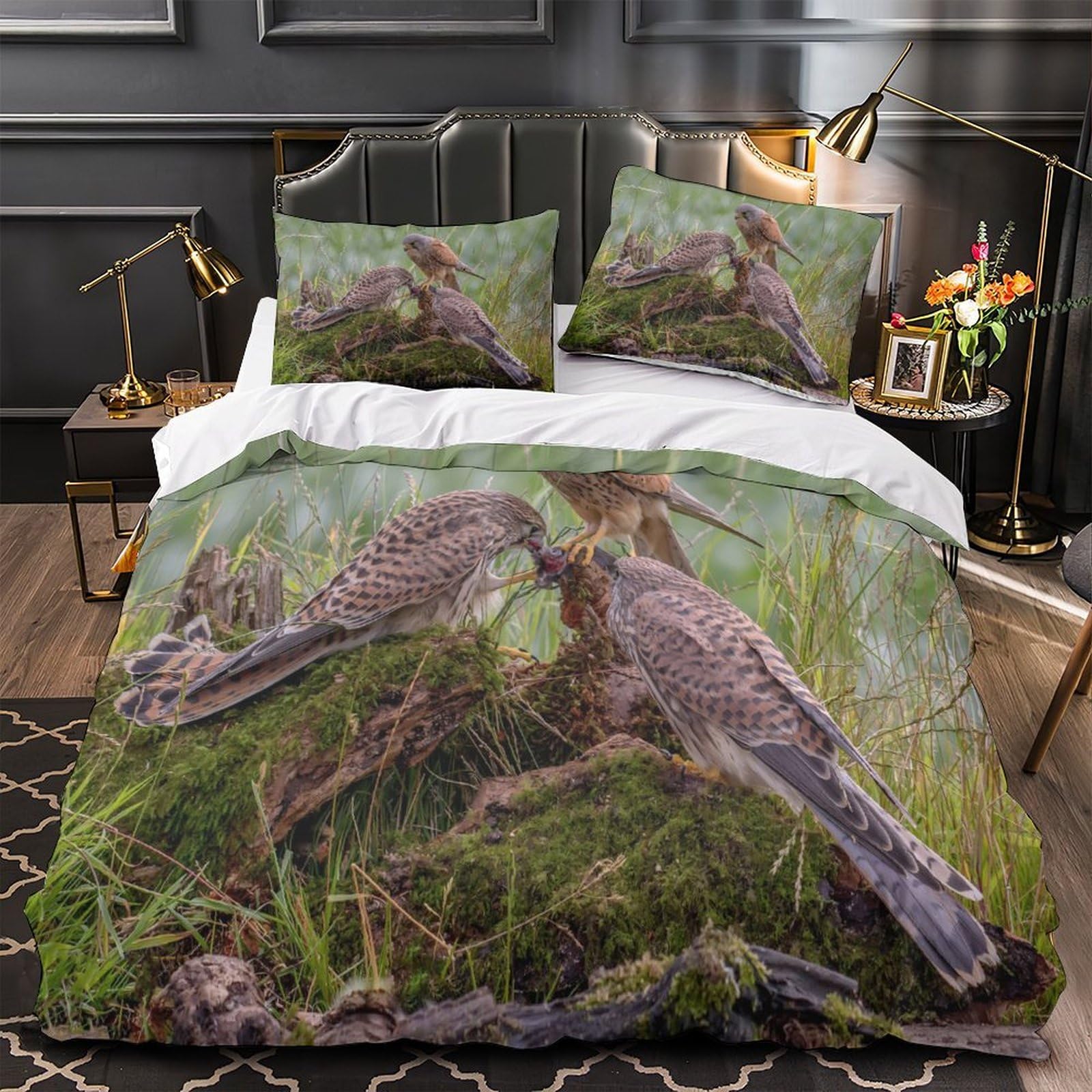 Housse de couette oiseau hypoallergénique pour un sommeil sans irritations
