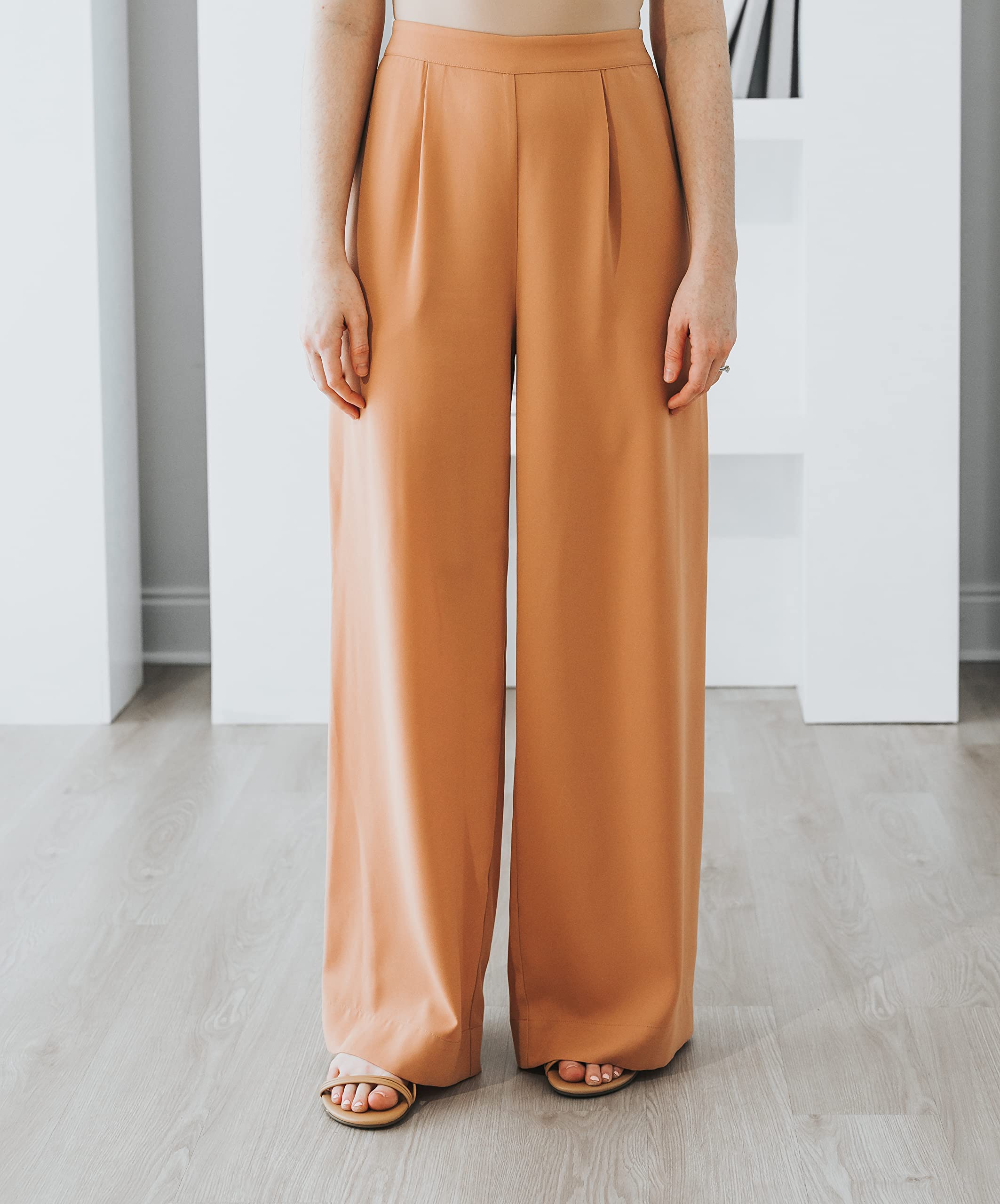 The Drop Womens Cork Wide Leg Pull-On Pant by withloveleena